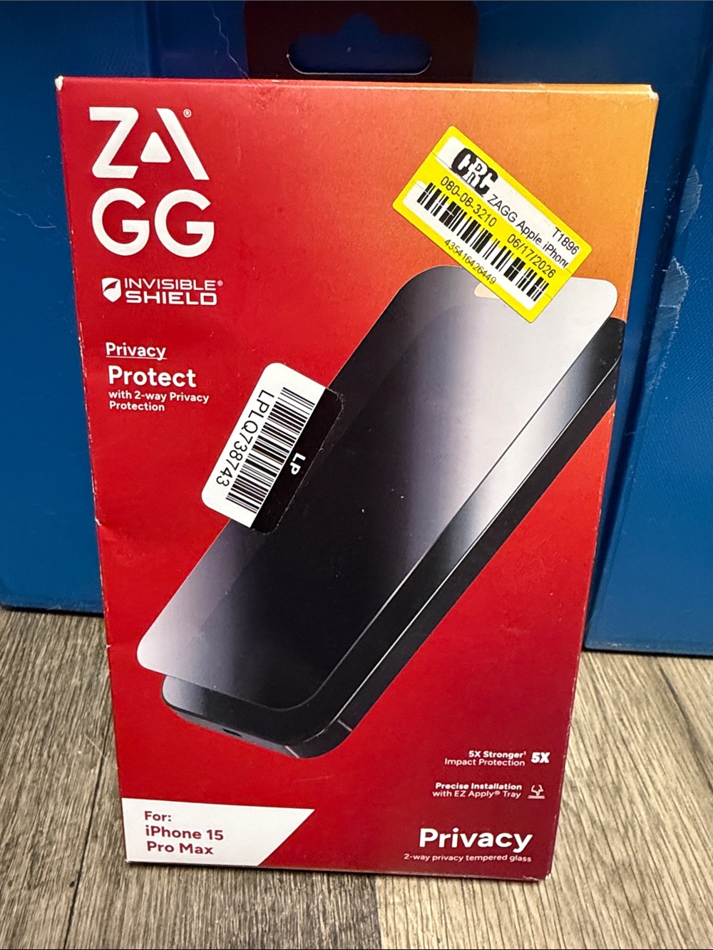 ZAGG InvisibleShield Privacy Screen Protector for iPhone 15 Pro Max